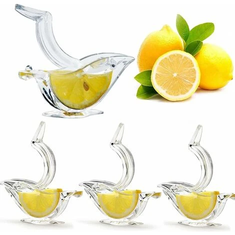 RHAFAYRE 4 Presse Citron Individuel, Presse-Citron Presse-Agrumes Manuel, Acrylique Clip Citron Manuel Fruits Presse-Agrumes Accueil Cuisine Bar Gadget, Presse Citron Individuel Design En Forme D'oise 1 RHAFAYRE 4 Presse Citron Individuel, Presse-Citron Presse-Agrumes Manuel, Acrylique Clip Citron Manuel Fruits Presse-Agrumes Accueil Cuisine Bar Gadget, Presse Citron Individuel Design En Forme D'oise