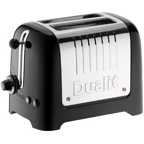 Dualit Lite 2 Slot Toaster Gloss Black 1 Dualit Lite 2 Slot Toaster Gloss Black