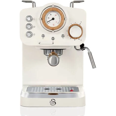 Swan Nordic Cotton White Pump Espresso Coffee Machine 2 Swan Nordic Cotton White Pump Espresso Coffee Machine - Image 2