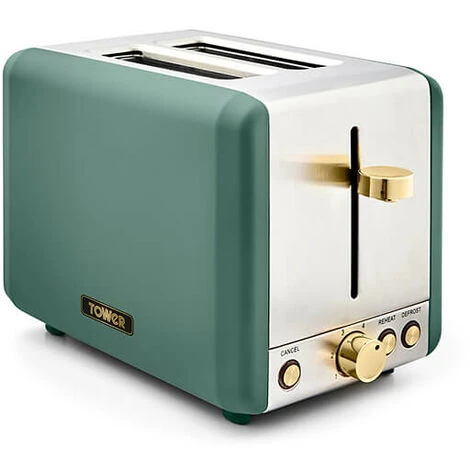 Tower Cavaletto Pyramid Kettle And 2 Slice Toaster Set Jade 2 Tower Cavaletto Pyramid Kettle And 2 Slice Toaster Set Jade - Image 2