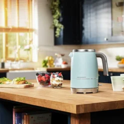Beko Duck Egg Blue & Chrome Cosmopolis 1.7L Kettle -Kitchen Appliances Store 87185966 5