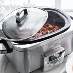 GreenPan Non-Stick Slow Cooker 6L Stainless Steel -Kitchen Appliances Store 87186027 4