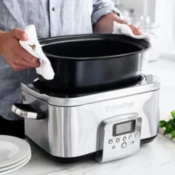 GreenPan Non-Stick Slow Cooker 6L Stainless Steel -Kitchen Appliances Store 87186027 5