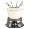Master Class Cast Iron Enamelled Beige Fondue Set