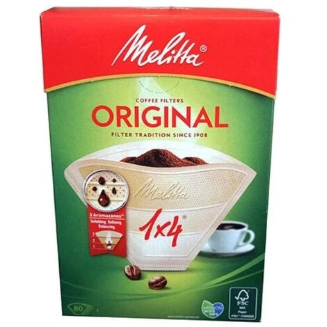 Melitta Original Coffee Filters 1x4 Pack Of 80 1 Melitta Original Coffee Filters 1x4 Pack Of 80