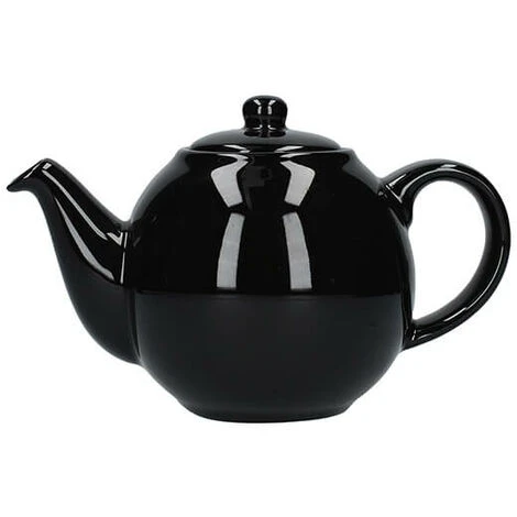 London Pottery Globe 2 Cup Teapot Gloss Black 1 London Pottery Globe 2 Cup Teapot Gloss Black