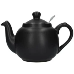 London Pottery Farmhouse Filter 2 Cup Teapot Matt Black