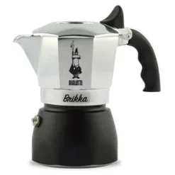 Bialetti Brikka 2 Cup Coffee Maker Black