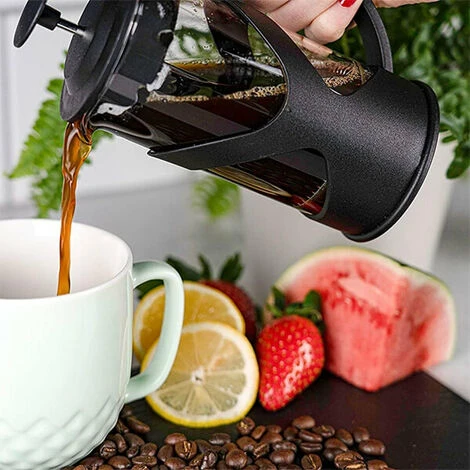 Grunwerg Black 1L 8-Cup Cafetiere 2 Grunwerg Black 1L 8-Cup Cafetiere - Image 2