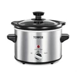Tower 1.5 Litre Stainless Steel Slow Cooker