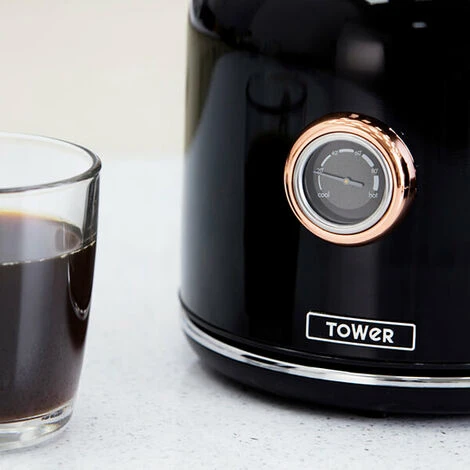 Tower Bottega 1.7 Litre Stainless Steel Kettle Rose Gold Black 4 Tower Bottega 1.7 Litre Stainless Steel Kettle Rose Gold Black - Image 4