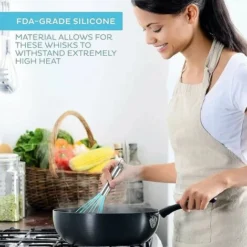 Set Of 3 Silicone Whisk,Kitchen Whisk,Pastry Whisk,Egg Mixer,Whisk And Mixer,Milk Beater,Manual Silicone Egg Beater (A) 7 Set Of 3 Silicone Whisk,Kitchen Whisk,Pastry Whisk,Egg Mixer,Whisk And Mixer,Milk Beater,Manual Silicone Egg Beater (A) -Kitchen Appliances Store 87636720 3
