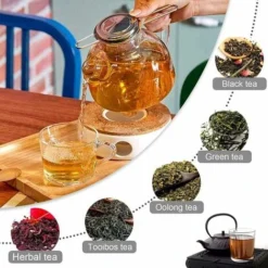 Tea Filter, Stainless Steel Tea Strainer, Tea Strainer, Tea Infuser Tea Strainer With Lid, Fine Hole Tea Filter, Foldable Handle Design Suitable For Cups/Teapot -Kitchen Appliances Store 87636813 4
