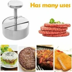 Burger Press, Adjustable Stainless Steel Nonstick Hamburger Press, For Parties, Dinners, BBQs, Dishwasher Safe -Kitchen Appliances Store 87644746 4