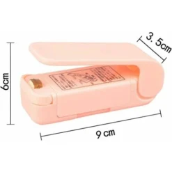Mini Bag Sealer, Portable Bag Thermal Vacuum Sealer, Portable Bag Resealing Machine For Plastic Bag Storage Food Snacks Fresh Cookies (Pink) -Kitchen Appliances Store 87859652 5
