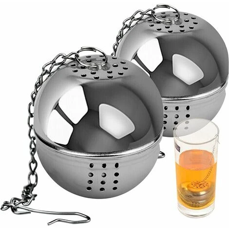 2 Pieces Tea Infuser, Stainless Steel Tea Infuser ø 4 Cm Tea Filter For Tea, Spices And Seasonings 1 2 Pieces Tea Infuser, Stainless Steel Tea Infuser ø 4 Cm Tea Filter For Tea, Spices And Seasonings