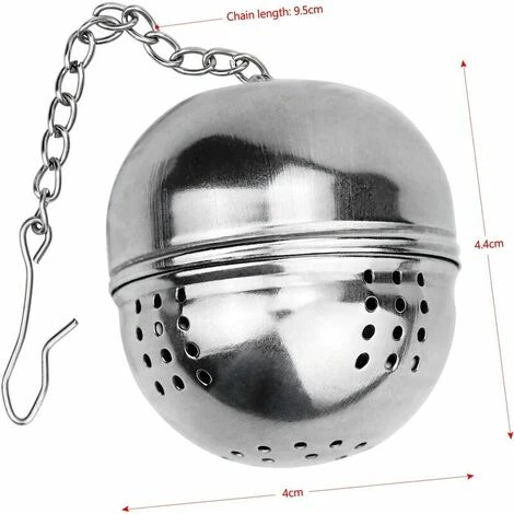 2 Pieces Tea Infuser, Stainless Steel Tea Infuser ø 4 Cm Tea Filter For Tea, Spices And Seasonings 2 2 Pieces Tea Infuser, Stainless Steel Tea Infuser ø 4 Cm Tea Filter For Tea, Spices And Seasonings - Image 2