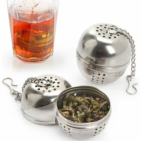 2 Pieces Tea Infuser, Stainless Steel Tea Infuser ø 4 Cm Tea Filter For Tea, Spices And Seasonings 5 2 Pieces Tea Infuser, Stainless Steel Tea Infuser ø 4 Cm Tea Filter For Tea, Spices And Seasonings - Image 5