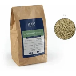 BEEM RAW BRAZIL Arabica Whole Coffee Beans (1kg) - Unroasted