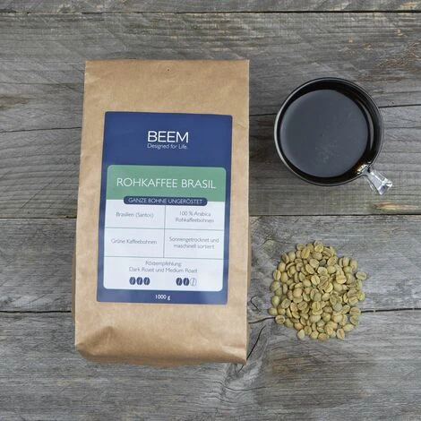 BEEM RAW BRAZIL Arabica Whole Coffee Beans (1kg) - Unroasted 3 BEEM RAW BRAZIL Arabica Whole Coffee Beans (1kg) - Unroasted - Image 3