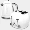 The Funky Appliance Company 1.7 Litre Kettle And 4 Slice Toaster Set White