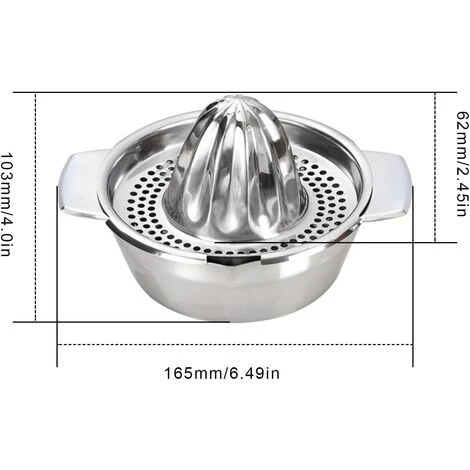 Lemon Squeezer, Manual Juicer, Citrus Juicer, Removable, Easy To Clean, Can Be Used For Fruit Juice 2 Lemon Squeezer, Manual Juicer, Citrus Juicer, Removable, Easy To Clean, Can Be Used For Fruit Juice - Image 2