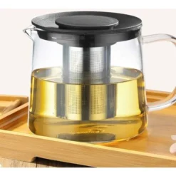 Glass Teapot With Heat Resistant Stainless Steel Infuser For Tea, Tea, Tea, Tea, Tea, Tea, Clear Tea 1500ml -Kitchen Appliances Store 88297804 3