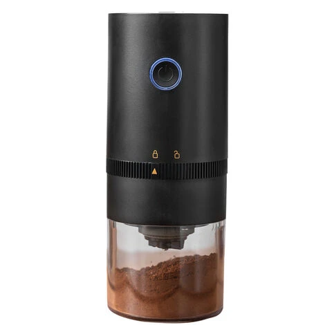 Portable Electric Coffee Grinder, Rechargeable Compact Grinder, Adjustable Ceramic Conical Burr, Fine Grind, Perfect For On The Go 1 Portable Electric Coffee Grinder, Rechargeable Compact Grinder, Adjustable Ceramic Conical Burr, Fine Grind, Perfect For On The Go
