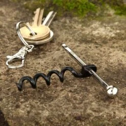 Stainless Steel Corkscrew For Keyring -Kitchen Appliances Store 88300587 4