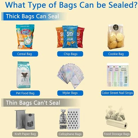 Upgraded Mini Food Storage Heat Sealer, Mini Portable Bag Sealer 2 Upgraded Mini Food Storage Heat Sealer, Mini Portable Bag Sealer - Image 2