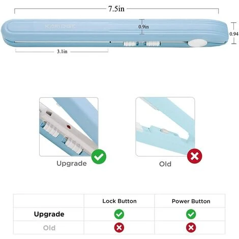 Upgraded Mini Food Storage Heat Sealer, Mini Portable Bag Sealer 3 Upgraded Mini Food Storage Heat Sealer, Mini Portable Bag Sealer - Image 3