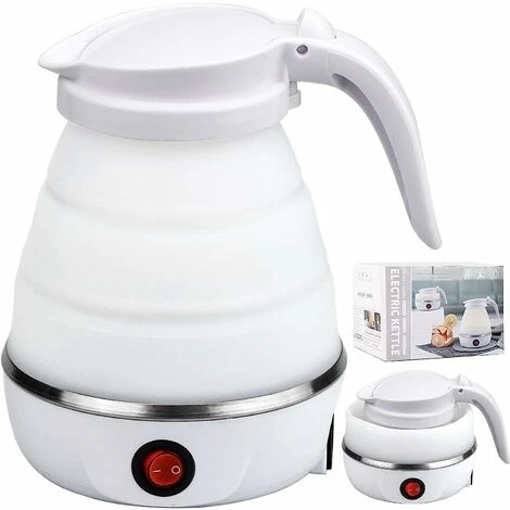 Collapsible Kettle 0.6L Silicone Travel Kettle Collapsible Electric Kettle, Mini Portable Kettle With Stainless Steel Bottom For Camping, Travel, Vacation 600w Fast Boil 1 Collapsible Kettle 0.6L Silicone Travel Kettle Collapsible Electric Kettle, Mini Portable Kettle With Stainless Steel Bottom For Camping, Travel, Vacation 600w Fast Boil