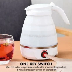 Collapsible Kettle 0.6L Silicone Travel Kettle Collapsible Electric Kettle, Mini Portable Kettle With Stainless Steel Bottom For Camping, Travel, Vacation 600w Fast Boil 8 Collapsible Kettle 0.6L Silicone Travel Kettle Collapsible Electric Kettle, Mini Portable Kettle With Stainless Steel Bottom For Camping, Travel, Vacation 600w Fast Boil -Kitchen Appliances Store 88923885 4