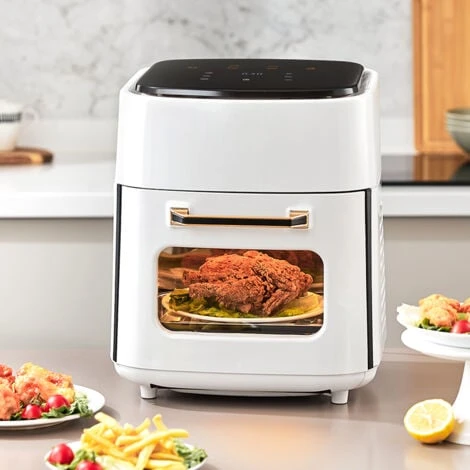 Livingandhome White 15L Large Air Fryer Oven 1 Livingandhome White 15L Large Air Fryer Oven