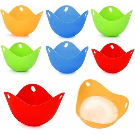 HIASDFLS Cuiseur Vapeur œufs Pochés 8Pcs, œufs Pochés Moule, Oeuf Dur Pocheuse Silicone, Easy Egg Cooker, Oeuf Poach Pods Pot 1 HIASDFLS Cuiseur Vapeur œufs Pochés 8Pcs, œufs Pochés Moule, Oeuf Dur Pocheuse Silicone, Easy Egg Cooker, Oeuf Poach Pods Pot
