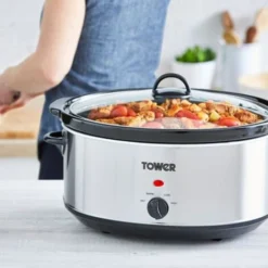 Tower 6.5 Litre Stainless Steel Slow Cooker -Kitchen Appliances Store 89578134 5