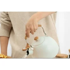 Whistling Kettle, 2.5L Whistling Kettle Induction Gas Kettle Stainless Steel Whistling Kettle Teapot Whistling Kettle For Induction Gas Cookers, Easy To Clean -Kitchen Appliances Store 89793418 3