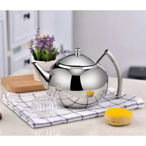 Teapot With Infuser Loose Leaf Tea 2 Liter Stainless Steel Teapot 2 Teapot With Infuser Loose Leaf Tea 2 Liter Stainless Steel Teapot - Image 2