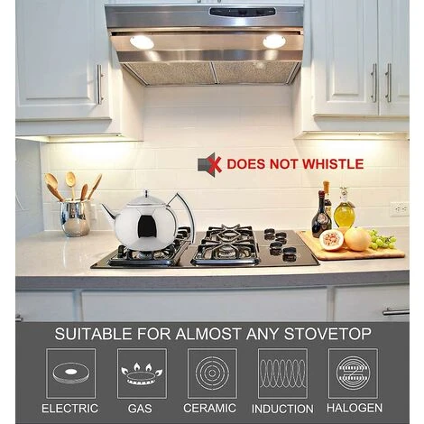 Teapot With Infuser Loose Leaf Tea 2 Liter Stainless Steel Teapot 5 Teapot With Infuser Loose Leaf Tea 2 Liter Stainless Steel Teapot - Image 5