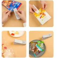 Mini Sealer, 2 In 1 Mini Bag Sealer, Portable Heat Sealer, Heat Sealer And Cutter, For Appetizers And Food Storage -Kitchen Appliances Store 89794264 4
