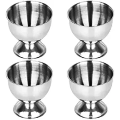 Stainless Steel Parts Egg Cups Set Egg Tray Egg Poachers For Hard And Soft Egg Holders Kitchen Tool