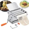 Kesntto Pasta Maker Stainless Steel Pasta Machine Pasta Machine Noodle Maker Stainless Steel Pasta Roller Press Kit