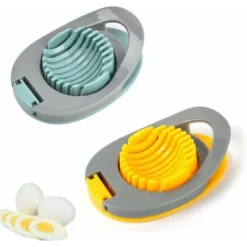 2 Pieces Egg Cutter Egg Slicer Multifunction Manual Egg Cutter Egg Cutter Kitchen Tool Apple And Tomato Cutter Para Egg Cutter Boiled Fruit Slicer Cheese Strawberry - MODOU