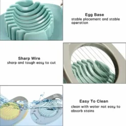 2 Pieces Egg Cutter Egg Slicer Multifunction Manual Egg Cutter Egg Cutter Kitchen Tool Apple And Tomato Cutter Para Egg Cutter Boiled Fruit Slicer Cheese Strawberry - MODOU -Kitchen Appliances Store 89805368 4