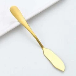 8 Pieces Butter Knife Jam Knife, Stainless Steel Butter Knives, For Butter, Cream, Cheese, Chocolate, Ketchup, Mirror Polished, Dishwasher Safe, Gold - MODOU -Kitchen Appliances Store 89805401 3