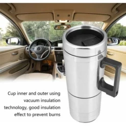 Car Kettle, Stainless Steel Car Truck Travel Kettle Cup Quick Boil For Tea Coffee (12V) MODOU -Kitchen Appliances Store 89805827 5