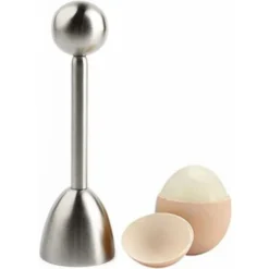 Egg Shell Separator, Egg Cutter Stainless Steel Egg Tool Egg Cutter, For Opening Raw And Cooked Egg Shells, Large 13.2 3.6 Cm - MODOU