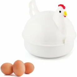 Egg Boiler, Big Box Egg Cooker 13.315.715.7cm, Microwave Boiler Fast Cooking Appliances, 4 Eggs - MODOU -Kitchen Appliances Store 89807165 3