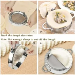 Large Empanada Maker, 6 Inch Stainless Steel Empanada Press, Pastry Tools, Pocket Pie -Kitchen Appliances Store 90104309 4