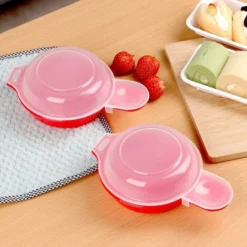 2 Pack Microwave Egg Cooker 1 Minute Hamburger Omelette Kitchen Tool (Red And Clear) -Kitchen Appliances Store 90104371 4